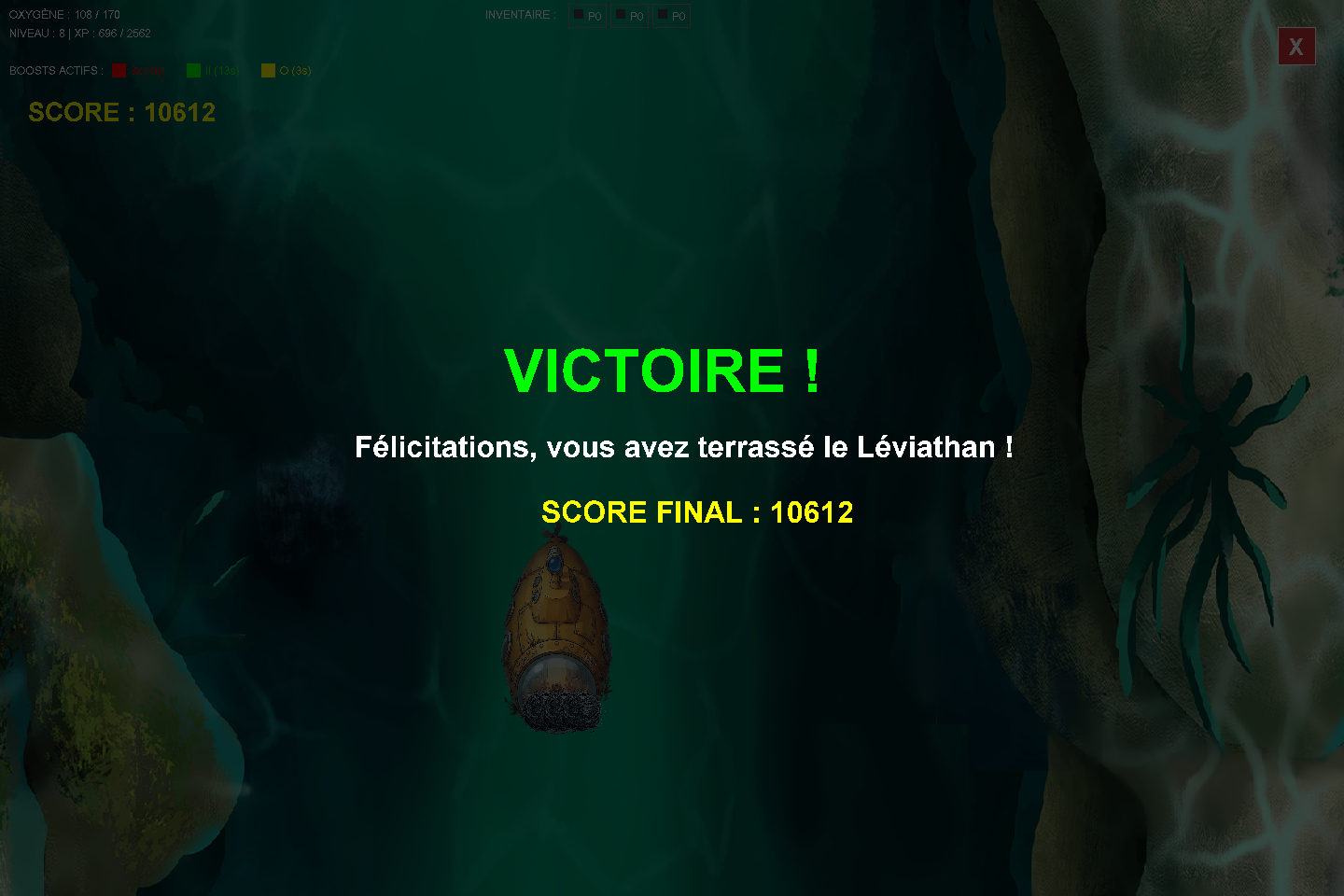 Capture d'écran 6 du projet Abyssal Shmup - Projet Programmation ESIR 1